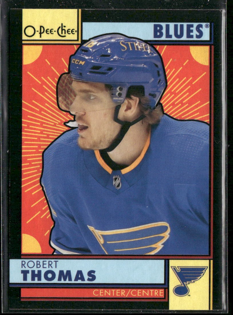 2022-23 O-Pee-Chee Robert Thomas Retro Black Border /100 #156 St. Louis Blues