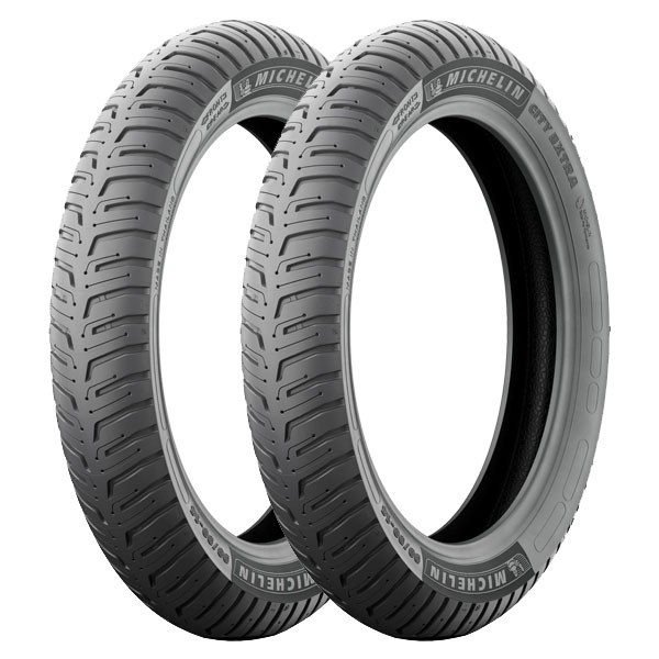 TYRE PAIR MICHELIN 90/80-17 46S + 2.50-17 43P CITY EXTRA