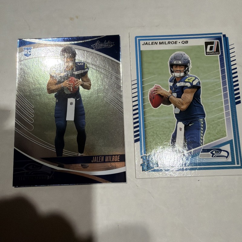 Panini Donruss 2025 Jalen Milroe NFL Rookie Cards Seattle -Absolute & Donruss