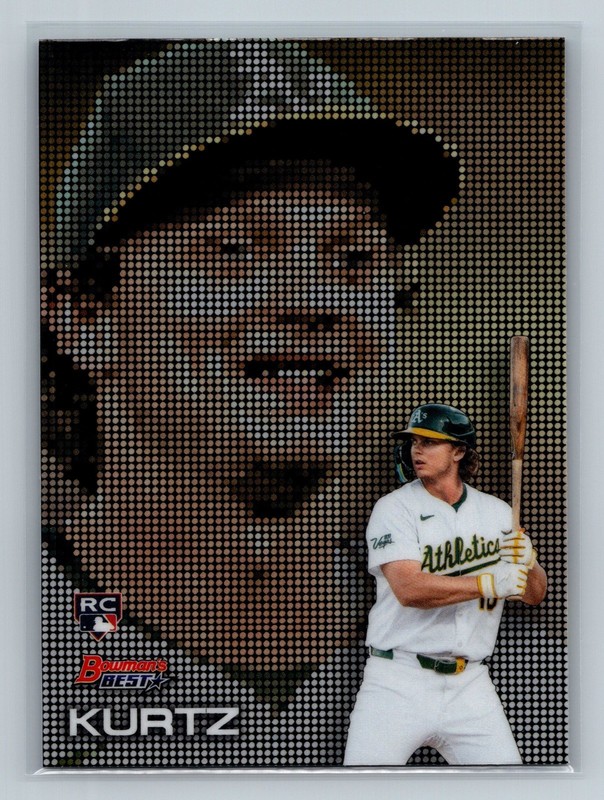 2025 Bowman's Best Nick Kurtz Pixel Portraits RC Rookie #P-8 Athletics