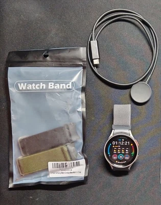 Samsung Galaxy Watch5 Pro 45mm LTE Smartwatch Titangehäuse Grau Armbänder Kabel - Bild 1 von 4
