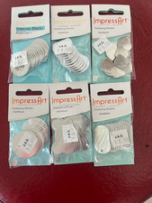 LOT OF 6 New Packs From Impressive Art Aluminum Stamping Blanks