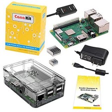 Raspberry Pi 3 B  B Plus with Premium Clear Case and 2.5A Power Supply