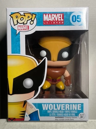 Funko POP Marvel Universe 05 Wolverine Brown in Soft Protector