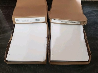 Avery 3-Ring Binder Plain Tab Indexes Inserts 36 Sets 72 Total 11506 WT-213-5