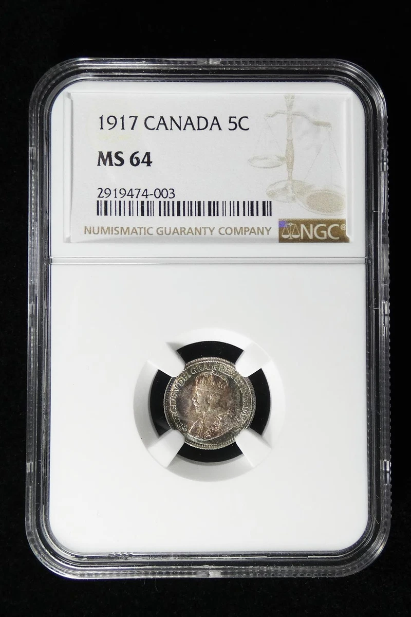 25+ 1917 Year Canadian Five Cents 1858-1921 for sale | Updated Oct