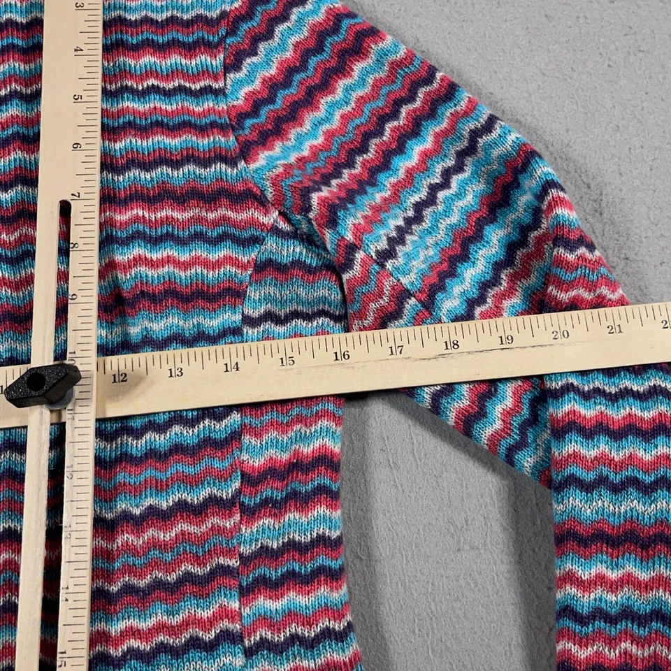 Pullover polar Spyder para mujer 10 rayas en zigzag 1/4 cremallera azul rosa cálido esquí al aire libre Foto 4 de 4