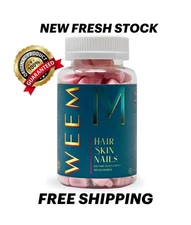 WEEM Hair Skin and Nails Gummies - Supports Healthy Hair - FREE DELIVERY USA