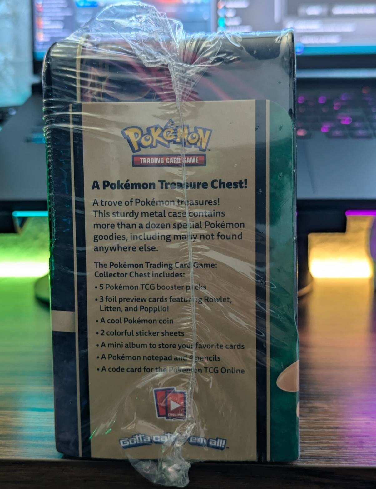 NEW SEALED Pokemon TCG Collector Chest Spring 2017 Tin Solgaleo Lunala ...