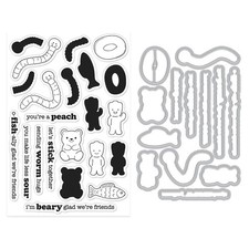 Hero Arts "LET'S STICK TOGETHER" Candy Stamps Only or Stamp  Dies Set 2026
