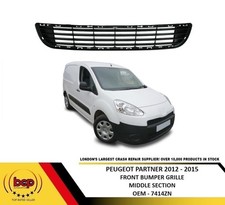 PEUGEOT PARTNER 2012 – 2015 FRONT BUMPER LOWER CENTRE GRILLE MIDDLE BOTTOM