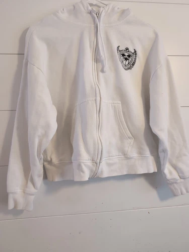 UNDERCOVER Felpa con cappuccio Victoria's Secret rosa edera pile campus relaxed full zip colore bianco usata in ottime condizioni