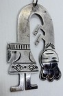 Old Pawn Vintage Native American Sterling Silver Rainbow Man Pendant — photo 2