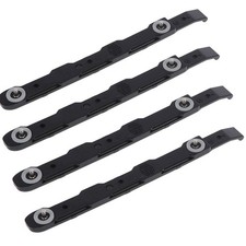 4 Pack Black Chassis Hard Drive Mounting Plastic Rails Durable Anti-Scratch HDD