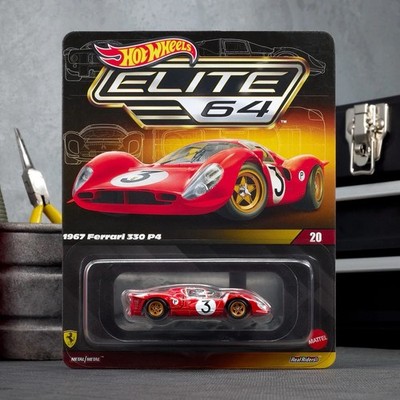 Hot Wheels -  Elite 64 -  1967 Ferrari 330 P4 - Neu&Ovp Sofort lieferbar- Sealed