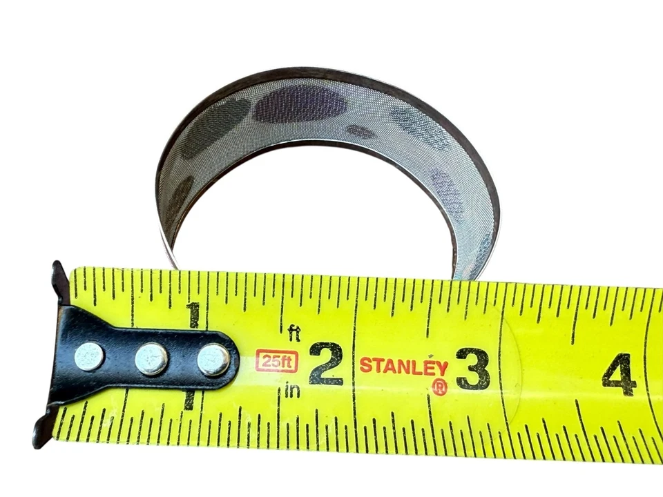 925 STERLING Silver Polkadot Bracelet Sterling Silver Mesh SIZE 20 - Image 3 of 4