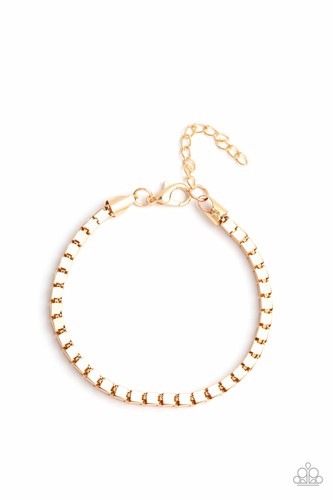 Paparazzi - Collar en caja - Pulsera Boxing Champ - Juego unisex dorado - Imagen 2 de 4