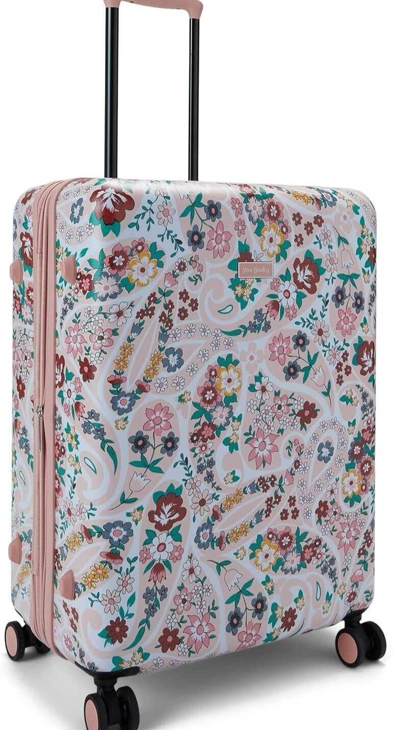 Vera Bradley Hardside Rolling Suitcase Luggage Prairie Paisley LARGE 26