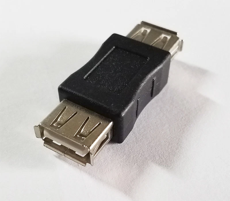 1 Pack USB 2.0 A Female to USB A Female Adapter Converter Extender Coupler - Image 2 of 2