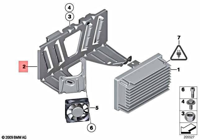 for BMW Genuine Radio Amplifier Bracket 65159174269 for sale 