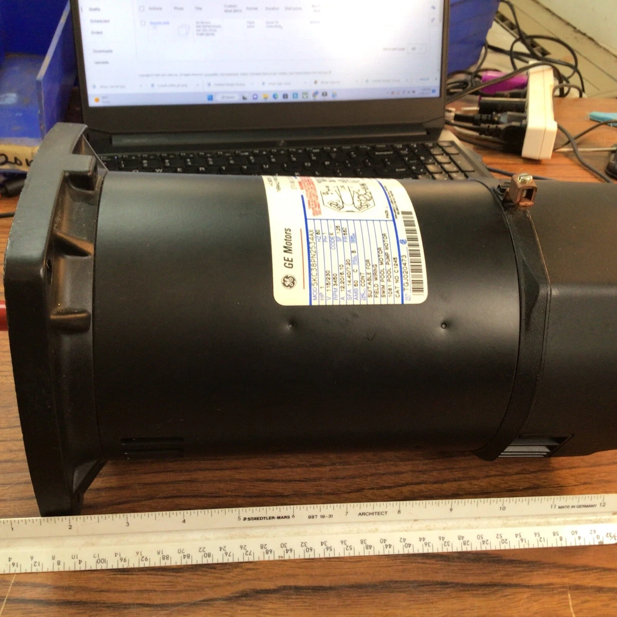 GE Motors 5KC38PN2534AX 1HP 1PH POOL PUMP M1VR eBay