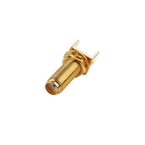SMA End Launch Jack Female PCB Mount wide flange .062" long version RF Connector - Zdjęcie 3 z 3