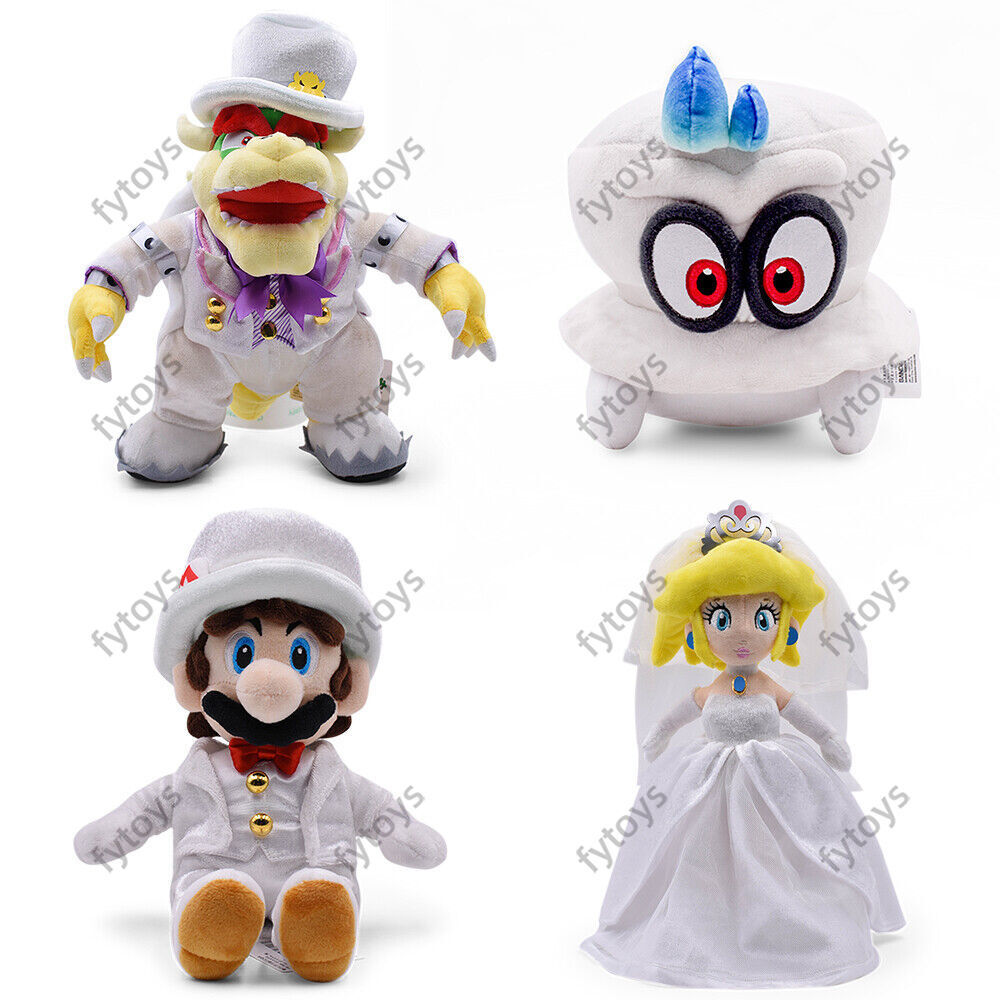 Super Mario Odyssey Plush Toy Wedding Bowser Mario Peach