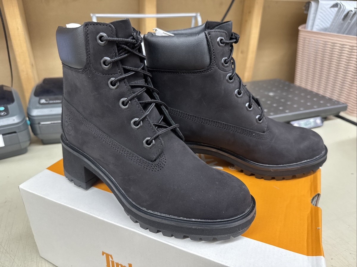 国内配送 Timberland W's KINSLEY WP BOOT BLACK NUBUCK PICK SIZE - Timberland Women's Kinsley BLACK Nubuck 6 Inch