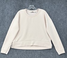 Athleta Women  s Modern Sweatshirt Ballerina Pink S Crew Neck Athleisure