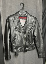 Oakwood Flying Bikes Fringed Black Leather Moto Jacket