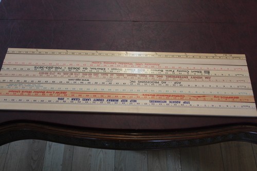 10 Yardstick Wood Wooden Ruler Lot Advertising Sign Color Art Craft Hobby - Picture 5 of 8