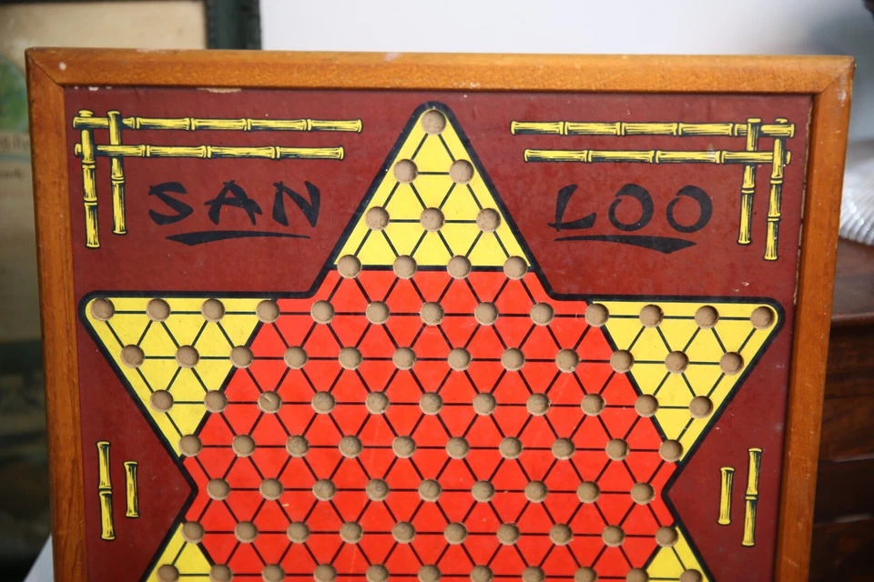 Vintage San Loo Chinese Checkers Board Marble Game Northwestern Products toy - Image 3 of 4