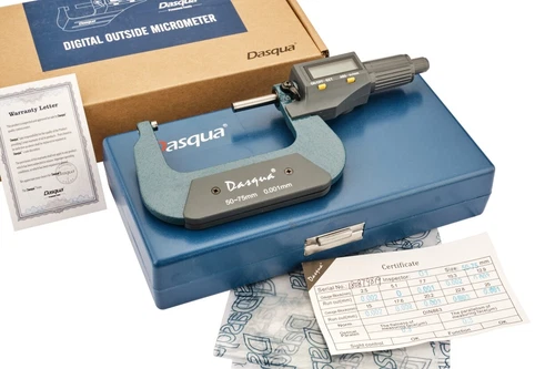 DASQUA 50-75MM/2-3" ELECTRONIC DIGITAL OUTSIDE MICROMETER (4210-2115)