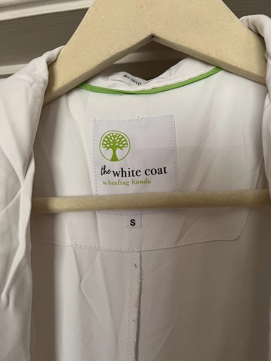 USED The White Coat by Healing Hands - The Modernist - Nursing Lab Coat With Pin