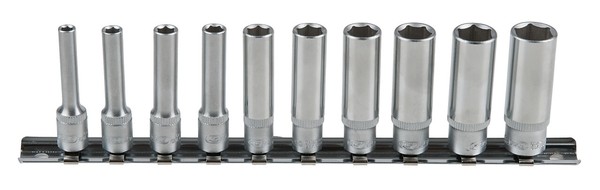 "Ks Tools 1/4\" Classic Sechskant-Stecknuss-Satz, Lang, 10-Tlg. 4-13Mm (917.0610)"-image