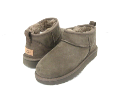 UGG CLASSIC ULTRA MINI WOMEN BOOTS SUEDE SMOKE PLUME US 9 /UK 7