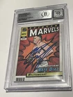Nate Diaz Signed UFC Donruss Octagon Marvels Card IP Slabbed Beckett BAS b