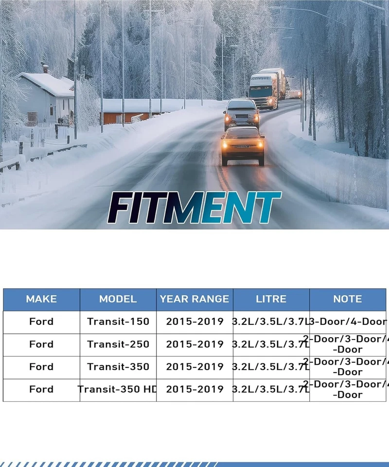 Pinzas de freno de disco traseras L/R y soporte para Ford Transit 150 250 350 HD 2015-2019 Foto 2 de 4