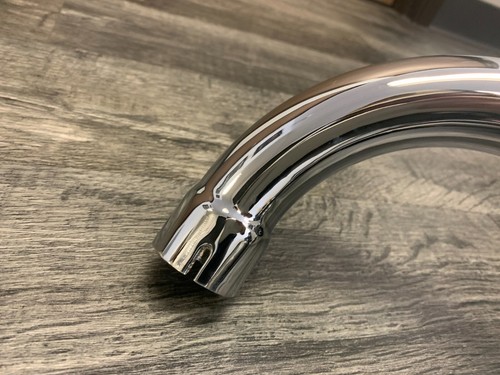 Mac Triumph 500 1963-1972 Chrome TT Muffler Exhaust Head Pipes 1.5" 181351 * - Picture 5 of 9