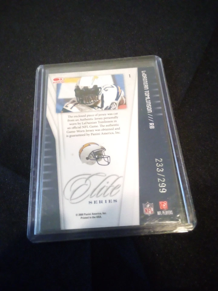 LaDainian Tomlinson 2009 DONRUSS ELITE SERIES Football Jerseys /299 Chargers - Image 2 of 2