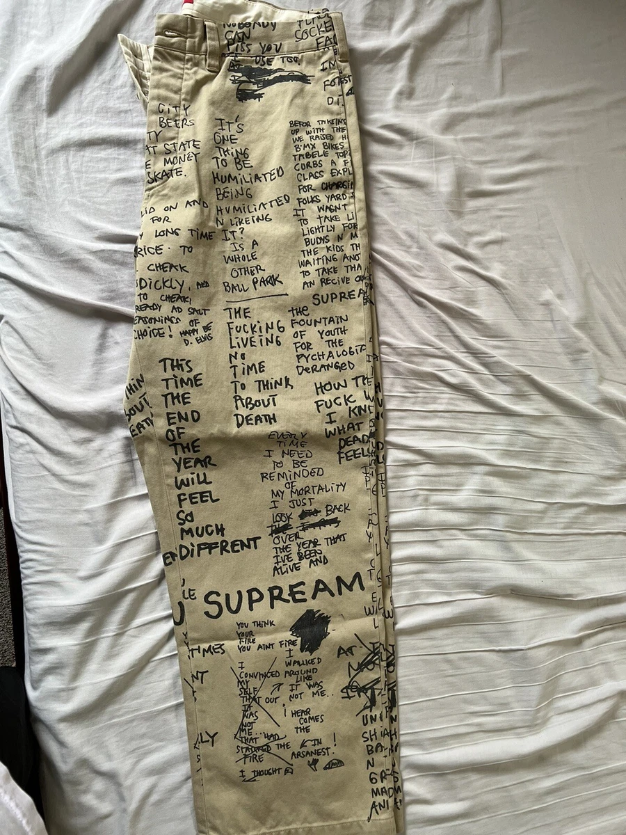 Supreme gonz poems chino pant Size 34