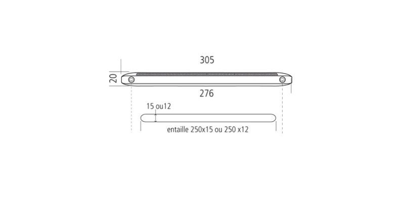 Entrée d'air autoréglable vm-g 15-22-30m3 - Teinte : Blanc 9016 - ANJOS