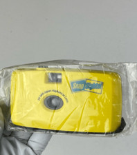 NOS Snap Sights Point  Shoot Film Camera 28mm Aspherical Lens Yellow Rare Japan