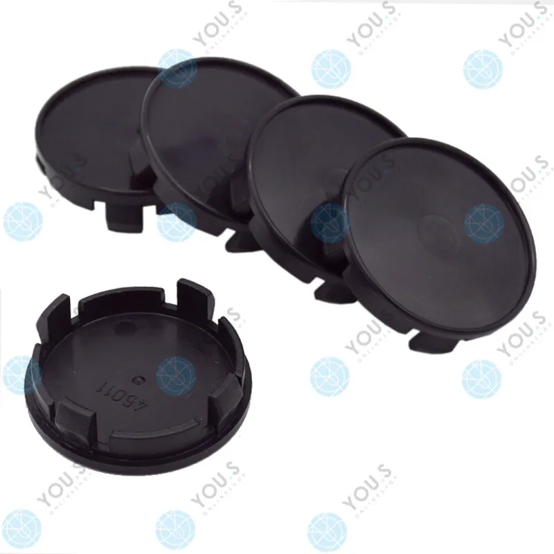 5 x YOU.S Hub Caps Hub Lid Rim Lids 53.7 - 46.3mm - Black