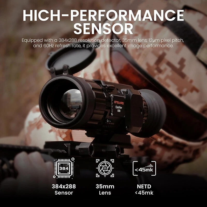 384x288 Thermal Monocular Night Vision Scope 35mm Multi-Function Thermal Scope - Image 2 of 4