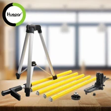 Huepar Adjustable Telescopic Laser Pole 3.7m With Tripod - 5/8"-11 Adapter Nut