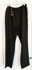 ESKANDAR LIGHT WEIGHT WOOL BROWN TROUSERS PANTS SZ 3 NEW $650.00 TAG BLACK TOO