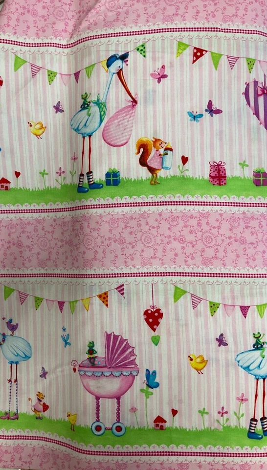 RED ROOSTER - A BUNDLE OF PINK #26403-STRIPE BY MILA MARQUIS- 1 3/8 YARD - Image 2 of 4