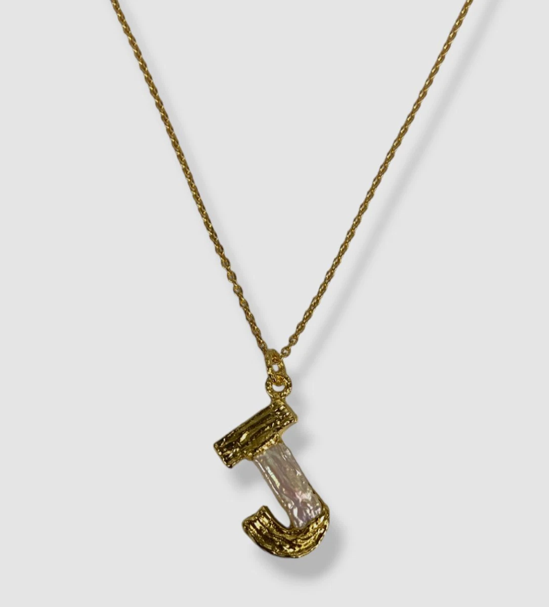 435 Pacharee Women s 18K Gold Plated Birch Pearl Alphabet