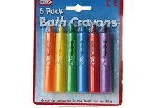 12 (2 Packs) Washable Bath Crayons Non Toxic Kids Baby Bath Time Drawing Pens